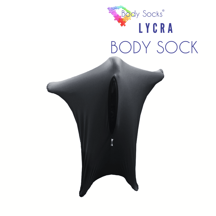 Body Socks lycra body sock, body socks, body sock sensory, sensory sock, bodysock sensory, body sock, autism stretchy suit, body sock Small / Charcoal Lycra Body Sock